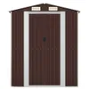vidaXL Szopa narzędziowa Ciemnobrązowa 192x108x223 cm Stal Podgląd zdjęcia produktu 3