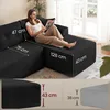 VASAGLE Modulares Sofa, Ecksofa mit Liege rechts, 242 cm Produktbild-Vorschau 8