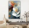 Leinwand Bilder 40x60 cm - Blumen - Weiß - Gold - Kunst - Produktbild-Vorschau 7