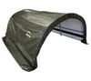 A green arched shelter or garage on a white background. Produktbild-Vorschau