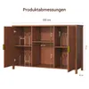 BROTTAR 47,2" Plattenspieler-Schrank Braun mit Produktbild-Vorschau 2