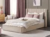 BELIANI Polsterbett Beige 160 x 200 cm aus Samtstoff mit Produktbild-Vorschau 2