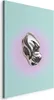 Italienischer Leinwand Leinwandbild - Metallic Form - Produktbild-Vorschau 1