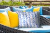 MuchoWow® Outdoor Kissen - Blumen - Anemone - Muster - Blau Produktbild-Vorschau 4