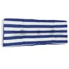 Möbel Palettenkissen Blau Weiß Gestreift 120x40x12 cm Stoff Produktbild-Vorschau 2