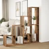 vidaXL Libreria divisoria a 4 livelli in legno vecchio Anteprima dell’immagine prodotto 4