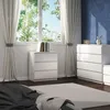 Kommode Vicco Calisto Weiß 39 x 78.5 cm, Model 41301 Produktbild-Vorschau 4