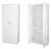Armoire multi-usages blanche 74cm de largeur 180cm de Voir les images du produit 3