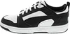 A side view of a black and white Puma sneaker. Podgląd zdjęcia produktu