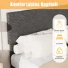 UnboxG Polsterbett 160x200cm Graues Leinen, Gepolstertes Produktbild-Vorschau 8