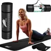Černá sportovní podložka, na fitness, jógu, cvičení, s Náhled obrázku produktu 1