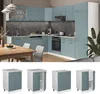 Küchenunterschrank Vicco R-Line Blau-Grau 60 cm ohne Produktbild-Vorschau 3