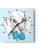Wanduhr - Quadrat - Glasuhr - Hund Labrador Auge Portrait - Produktbild-Vorschau 1