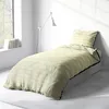 Seersucker Bettwäsche 155x200 cm Beige Anthrazit Wende Produktbild-Vorschau 4