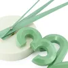 Horloge murale 3D moderne en plastique vert Voir les images du produit 8