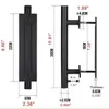 Deurgreep voor schuifdeuren - 30 cm - Metalen Productafbeelding-voorbeeld 2