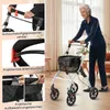 COSTWAY Rollator 5-Fach für Wohnung, Gehhilfe Indoor Produktbild-Vorschau 6
