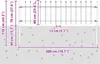 A diagram showing the dimensions of a fence panel. Náhľad obrázku produktu