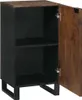 A close-up, front-facing view of an open cabinet with a wooden door. Podgląd zdjęcia produktu