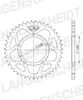 Stealth-Kettenrad Supersprox 525 - 44Z (gold) Produktbild-Vorschau 2