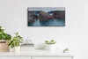 Leinwand Wanduhr Wandkunst Uhr Geräuschlos 60x30 Rochers Produktbild-Vorschau 3
