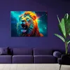 Leinwandbild Abstrakt Löwe Neon AI 120x80 Feeby Bunt bild Produktbild-Vorschau 2