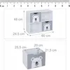Dětský regál MIŠ na hračky a knihy se šedými boxy – Náhled obrázku produktu 7