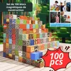Blocs magnétiques 100 pièces – Jeu de construction éducatif Voir les images du produit 1
