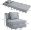 HOMCOM Fauteuil convertible 1 place fauteuil lit chauffeuse Voir les images du produit 5