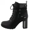 Mustang  Damenschuhe Stiefeletten Schnürer Schwarz Freizeit Produktbild-Vorschau 7