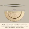 Grand plateau rond en métal « Nizza Gold » de 50 cm | Voir les images du produit 4