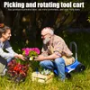Gartenhocker mit Rollen, praktischer Gartenhocker mit Produktbild-Vorschau 7