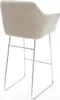 DELIFE Barstuhl Yulo-Flex Webstoff Soft Beige Kufengestell Produktbild-Vorschau 5