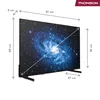 A television with dimensions indicated by measurement lines and text. Anteprima dell’immagine prodotto