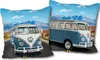 VW Volkswagen Bulli T1 Blau 40 x 40 cm Kissen passend zur Produktbild-Vorschau 1