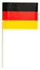 Deutschland 10 Papier Flaggen Fähnchen mit Holzstab 50cm Produktbild-Vorschau 2