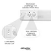 Oktaplex LED Unterbauleuchte mit Steckdose 76cm Küchenlicht Produktbild-Vorschau 2