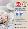 A cake and a springform pan are shown, with product details listed. Anteprima dell’immagine prodotto
