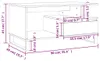 vidaXL Konferenčný stolík biely 90x49x45 cm Drevo Materiál Náhľad obrázku produktu 6