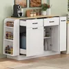 Sideboard Kommode Anrichte mit Mülleimerfach & Gewürzregal, Produktbild-Vorschau 3