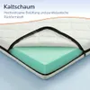 MSS e.K. Kaltschaum Matratzentopper 130 x 190 cm | HR Produktbild-Vorschau 4