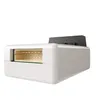 A white smart home device with a black top component, shown against a white background. Anteprima dell’immagine prodotto