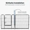 IvoQ Welpenauslauf – Hundeauslauf – 8 Paneele – 80 cm hoch Produktbild-Vorschau 3
