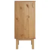 The back view of a wooden cabinet on a white background. Anteprima dell’immagine prodotto