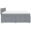 vidaXL Boxspringbett mit Matratze Hellgrau 180x200 cm Stoff Produktbild-Vorschau 5