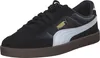 A single black Puma shoe with white stripes and a brown sole is shown against a white background. Voir les images du produit