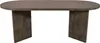 A product image of an oval dining table with V-shaped legs, presented against a white background. Produktbild-Vorschau
