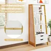 COSTWAY regał drabinkowy wolnostojący, 134 cm regał z 4 Podgląd zdjęcia produktu 5