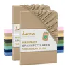 Lavea® 2er Set Spannbettlaken 160x200 cm aus Mikrofaser, Produktbild-Vorschau 1