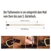Echtleder Geldgürtel Moneybelt mit Geheimfach in Schwarz - Produktbild-Vorschau 5